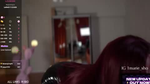 Marie online show from January 18, 7:23 pm