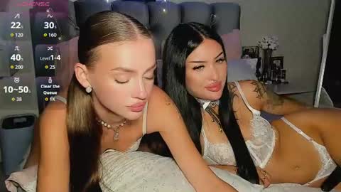 Jess blond and Leila brunette online show from June 23, 1:28 pm