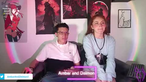Snapshot of ambar_and_daimon_ chatting on September 12, 5:20 am AMBAR AND DAIMON online show from September 12, 5:20 am