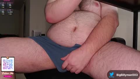 Snapshot of billyman503 chatting on February 12, 8:27 am BillyMan online show from February 12, 8:27 am