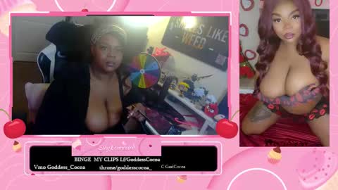 Goddess Cocoa online show from January 14, 10:01 am