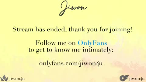 Jiwon online show from May 10, 6:47 pm
