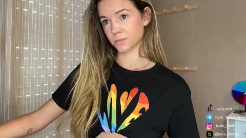 Lucie hot follow me on  online show from September 14, 9:00 am