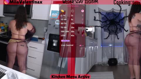 Snapshot of milavalentinax chatting on October 23, 3:08 am Mila Valentina online show from October 23, 3:08 am