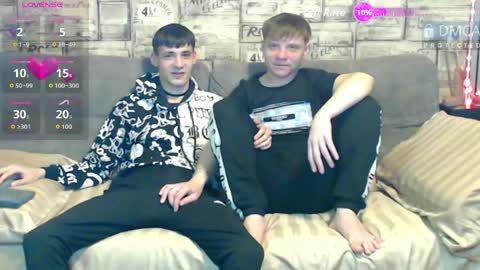 Max tall dark-haired guy with tattoos and Phil blond-haired online show from May 19, 1:45 am