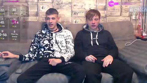 Max tall dark-haired guy with tattoos and Phil blond-haired online show from March 16, 2:04 am