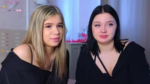 Lora black  and Lili blonde welcome you here online show from February 23, 8:49 am