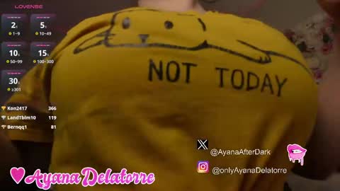 Ayana Delatorre online show from May 22, 11:55 pm