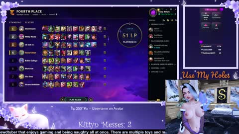 Snapshot of sassykittyn chatting on January 17, 9:17 am Sassy Sami Kittyn online show from January 17, 9:17 am