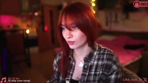 Snapshot of suk_ki chatting on February 13, 8:17 am Lika ginger Jessy blond online show from February 13, 8:17 am