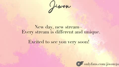 J i w o n   online show from July 4, 9:18 pm